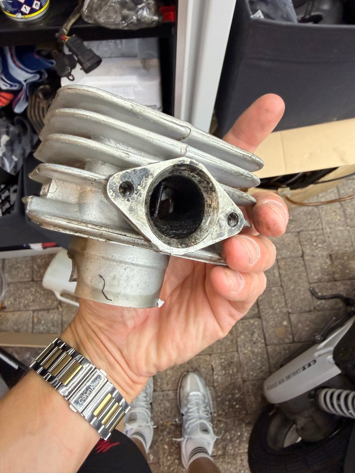 Airsal 70cc AC cilinder voor Piaggio motor, Verzenden, Zo goed als nieuw, Cilinder, Piaggio