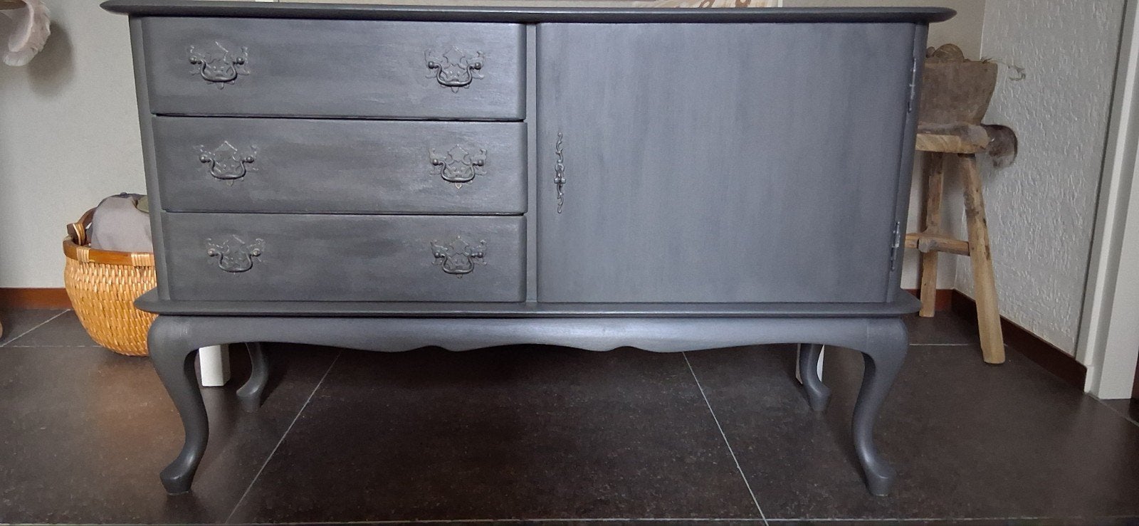 tv kast/dressoir, Ophalen, Gebruikt, Queen ann stijl, Met lade(s)