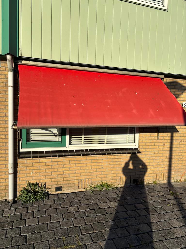 Zonnescherm, Minder dan 150 cm, Ophalen of Verzenden, Zo goed als nieuw, Knikarmscherm