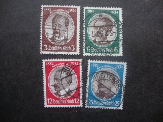 Duite Rijk serie 540-543 Gestempeld,( aanbieding ), Ophalen of Verzenden, Overige periodes, Gestempeld