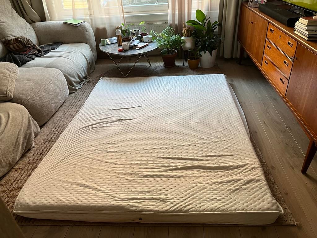 COCO-MAT Thalassa topmatras 160x200 - Natuurlijke materialen, Ophalen, Tweepersoons, Zo goed als nieuw, Matras