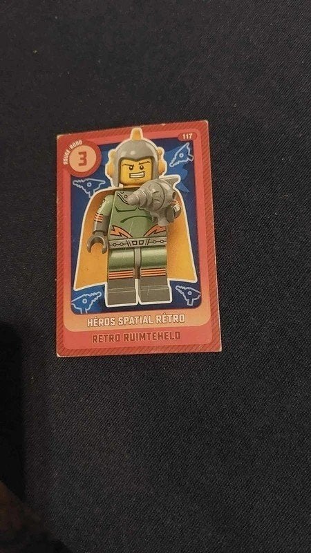 Lego / Verzamelkaart / Retro Ruimtevaarder, Verzenden, Lego, Overige typen, Zo goed als nieuw