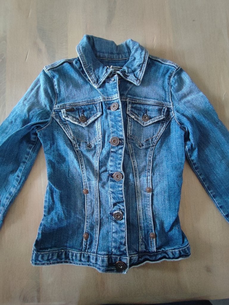 spijkerjasje van only, maat 34, Blauw, Ophalen of Verzenden, Zo goed als nieuw, Jasje