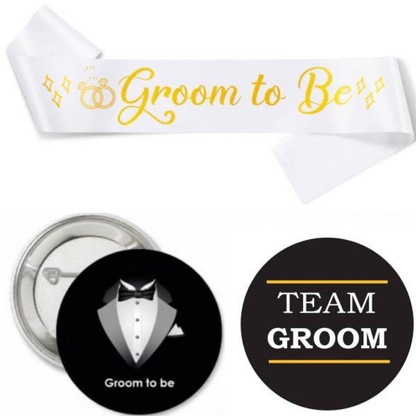 Vrijgezellenfeest set Groom en Groom’s Drinking Crew, Kleding | Heren, Trouwkleding en Trouwaccessoires, Zwart, Nieuw, Ophalen of Verzenden