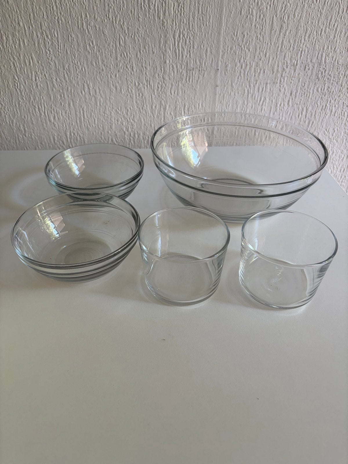 Duralex & Dille & Kamille Glazen Kommen Set (5 stuks), Ophalen, Kom(men), Overige stijlen, Glas