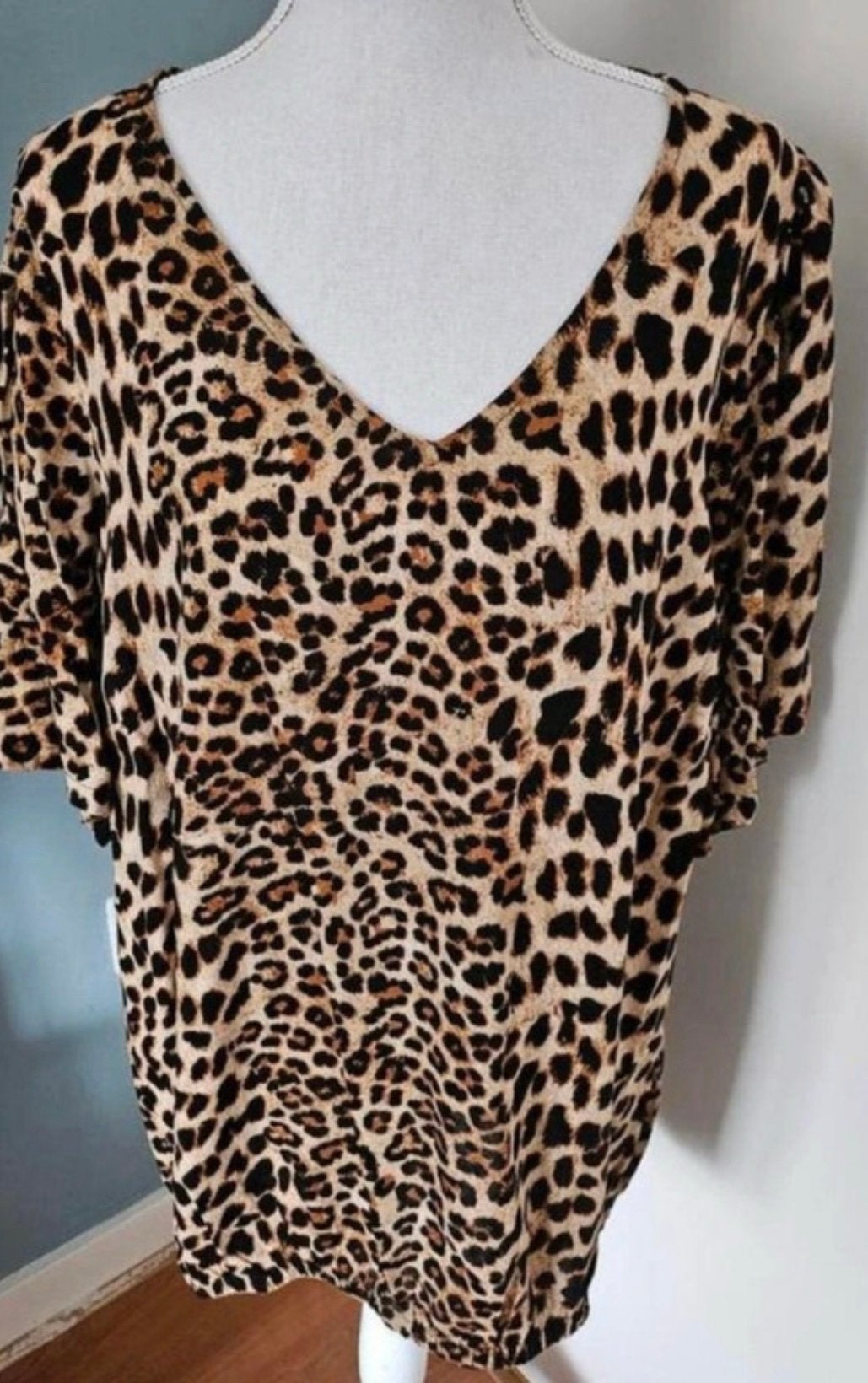 Mooi Kaffe Curve tijgerprint shirt, maat 50, nieuw, Bruin, Maat 46/48 (XL) of groter, Nieuw, Ophalen of Verzenden