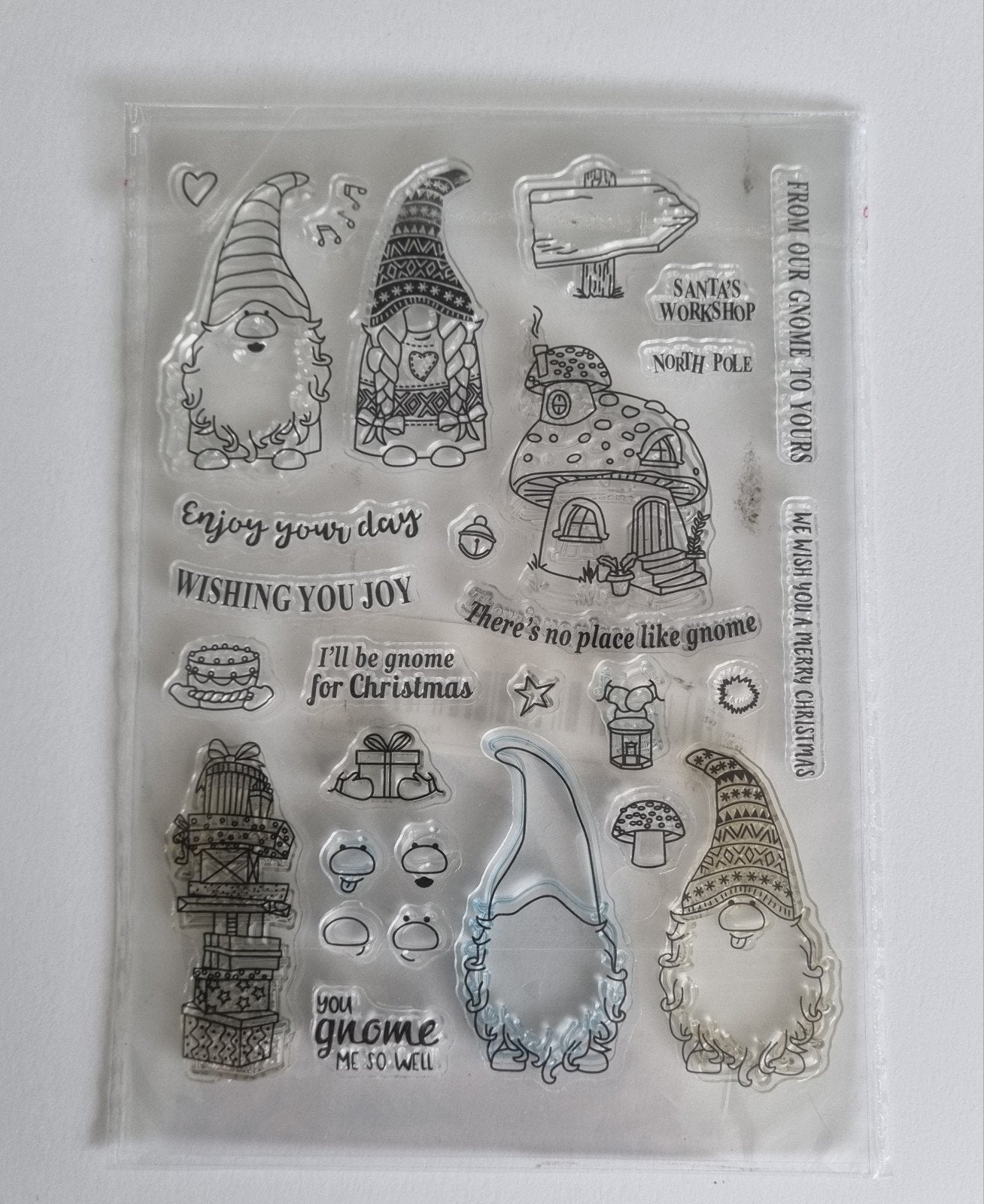 Clearstamps christmas, Hobby en Vrije tijd, Ophalen of Verzenden, Gebruikt, Clearstamp