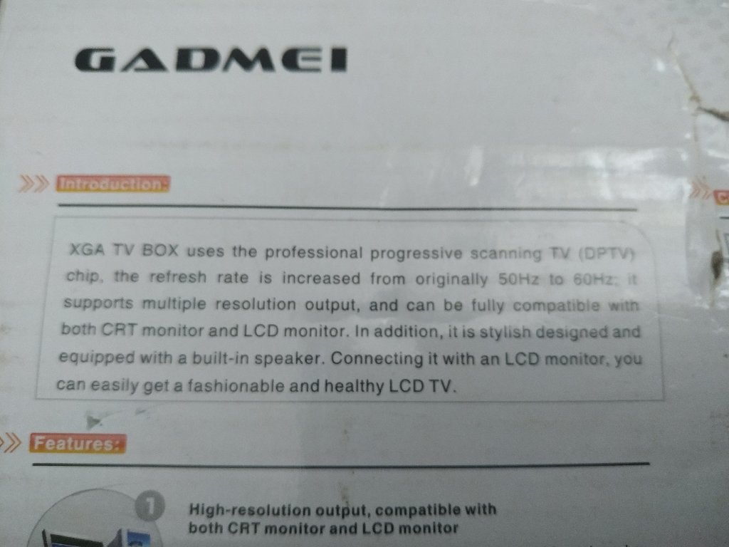 TV Box Gadmei 5830, Ophalen of Verzenden, Nieuw, HDMI
