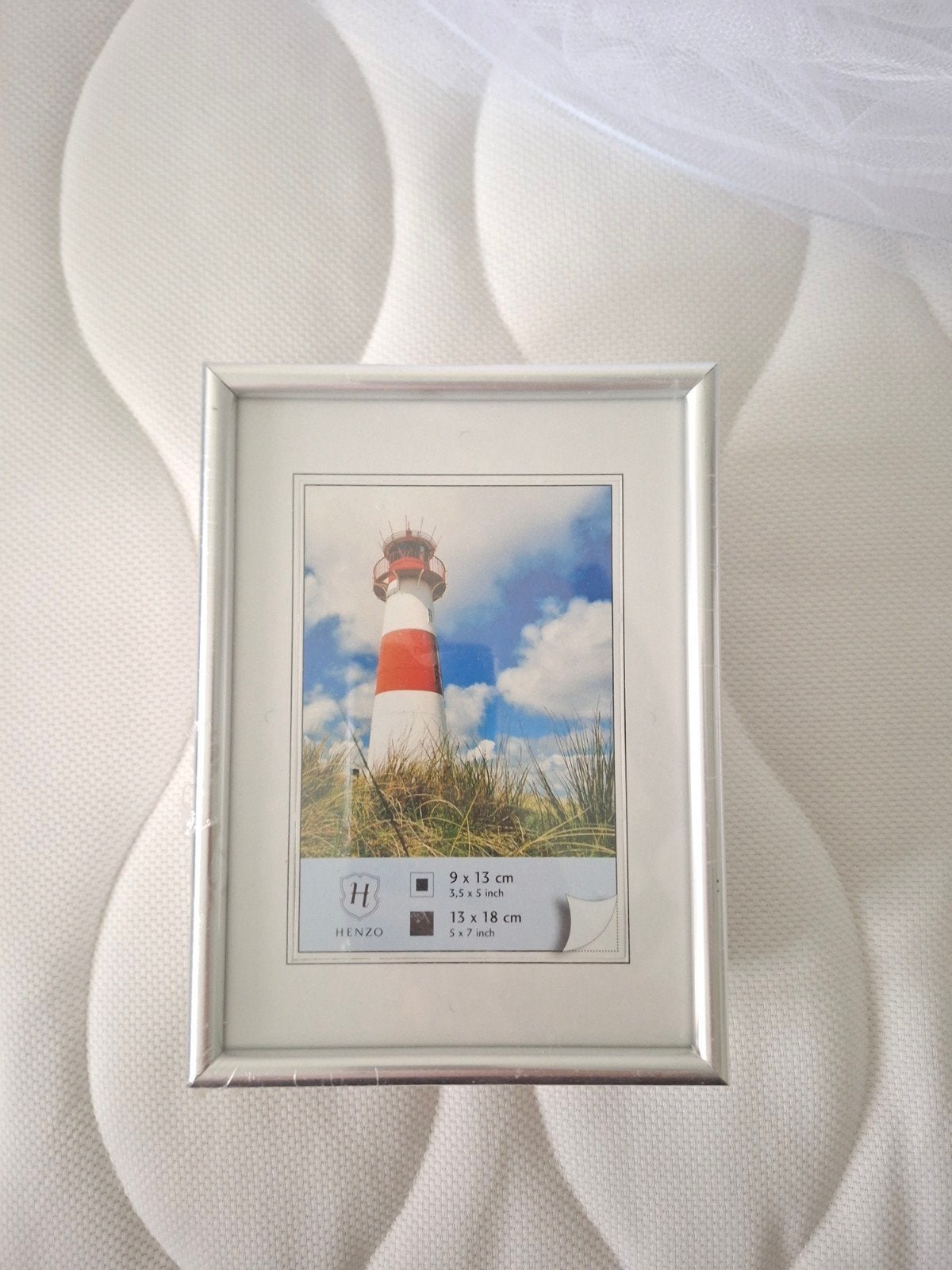Zilverkleurige fotolijstjes 4x (Henzo), Nieuw, Ophalen of Verzenden, Fotolijst, Met glas