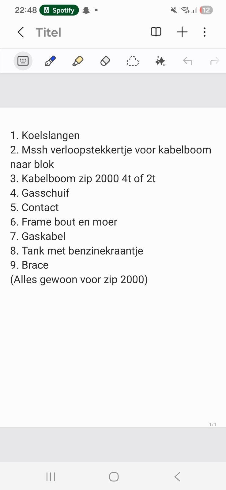 Gezocht!!! (Deze onderdelen op de foto voor zip 2000 2t 172), Tickets en Kaartjes, Eén persoon, Cadeaubon