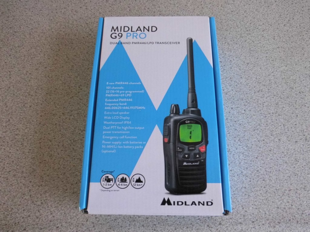 Portofoon Midland G9 Pro PMR+LPD, 5 tot 15 km, Nieuw, Ophalen of Verzenden, Portofoon of Walkie-talkie