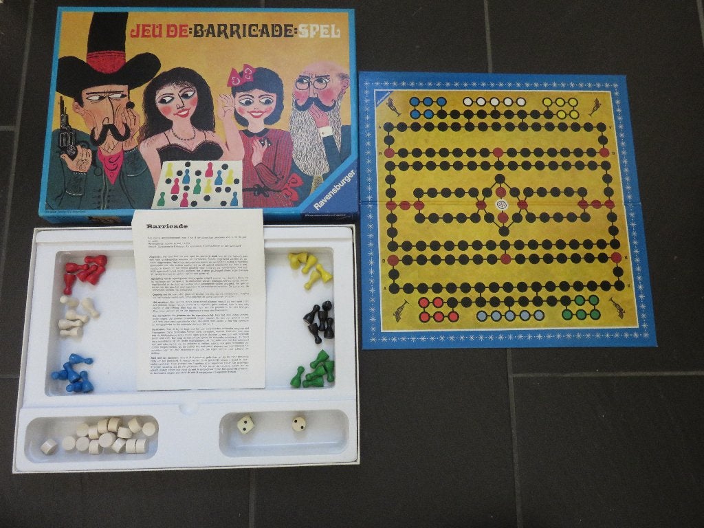Jeu de barricade spel met dubbel speelbord, 6-99 jaar., Hobby en Vrije tijd, Gezelschapsspellen | Bordspellen, Ophalen of Verzenden
