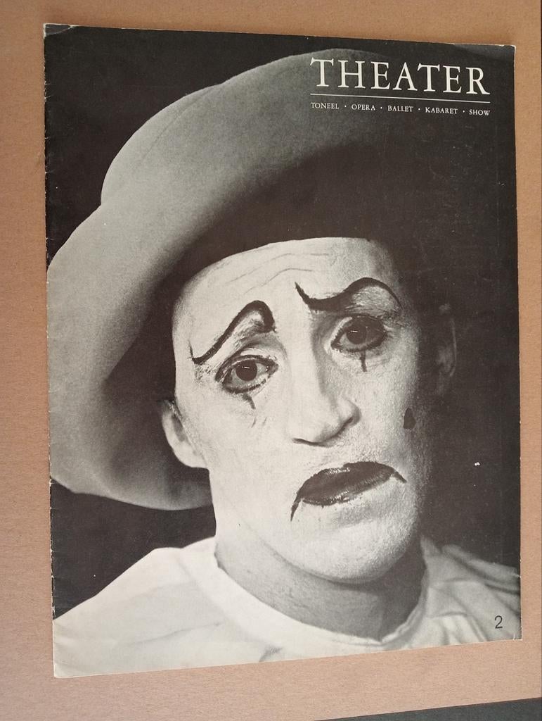 Theater tijdschrift met o.a Rob van Reijn Pantomime speler, Ophalen of Verzenden, Muziek, Film of Tv