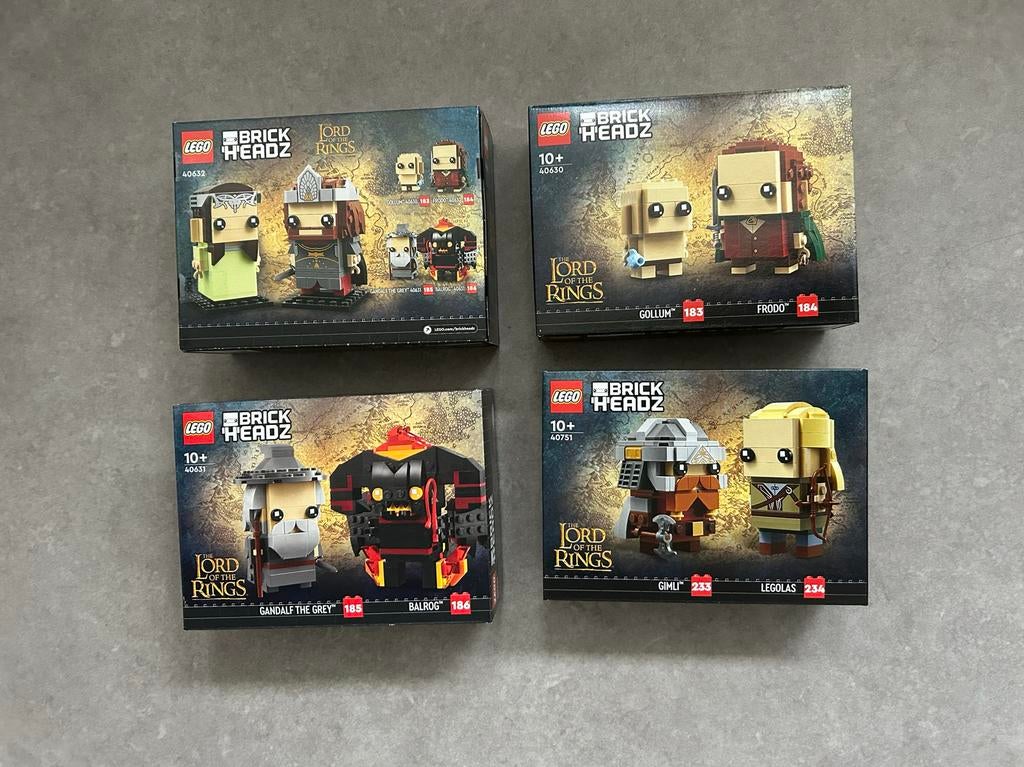 Lego Lord of the Rings BrickHeadz sets, Overige thema's, Lego, Nieuw, Ophalen of Verzenden