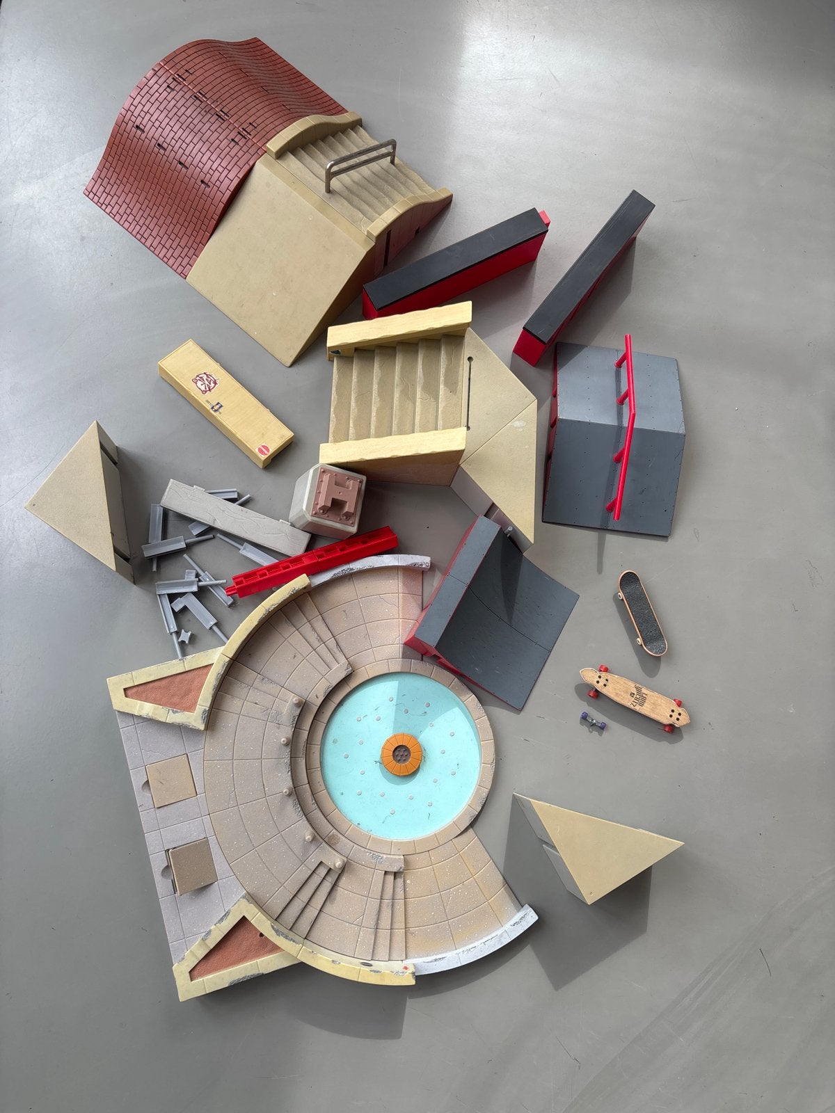 Grote set Tech Deck skatepark onderdelen en skateboards, Ophalen of Verzenden, Gebruikt