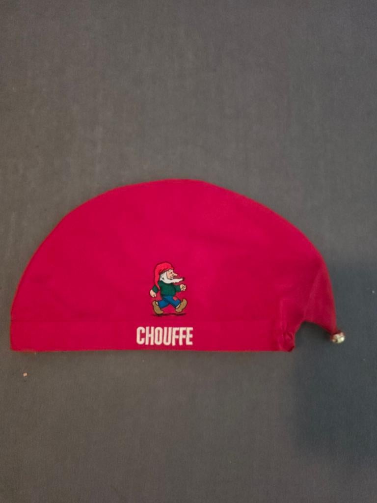 Chouffe muts - Rode muts met La Chouffe kabouter, Ophalen of Verzenden