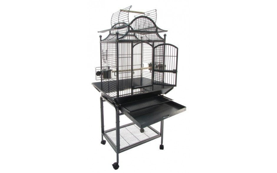 Papegaaienkooi Bologna Vogelkooi met Wielen - 56x42x145 cm, Dieren en Toebehoren, Ophalen of Verzenden, Nieuw, Metaal, Vogelkooi