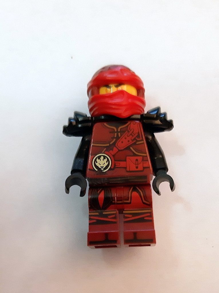 njo0277: Kai - The Hands of Time, Black Armor, Dual Sided, Lego, Ophalen of Verzenden, Zo goed als nieuw, Minifiguur