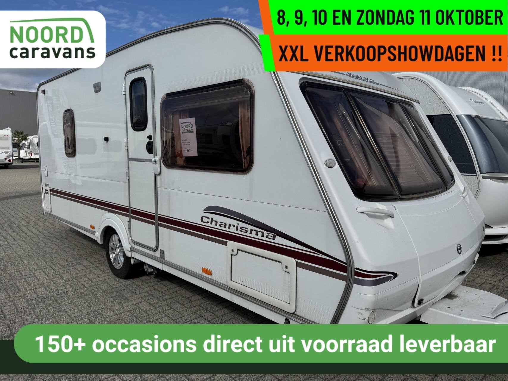 Swift 550 CHARISMA, FRANSBED, MOVER, FIETSENDRAGER, Rondzit, 7 tot 8 meter, Swift, Tot en met 4