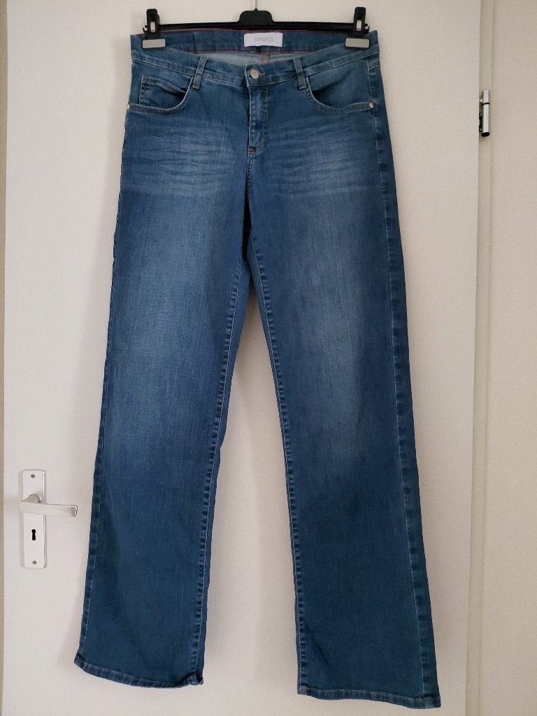 Angels jeans broek 42, Ophalen of Verzenden, Zo goed als nieuw, Blauw, W33 - W36 (confectie 42/44)