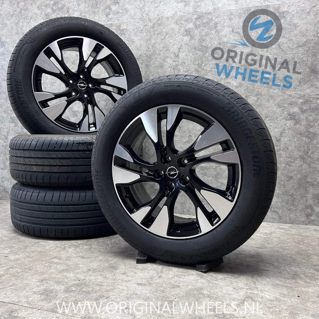 18 inch originele velgen + zomerbanden Opel Grandland X, Auto-onderdelen, Banden en Velgen, 18 inch, Gebruikt, Banden en Velgen