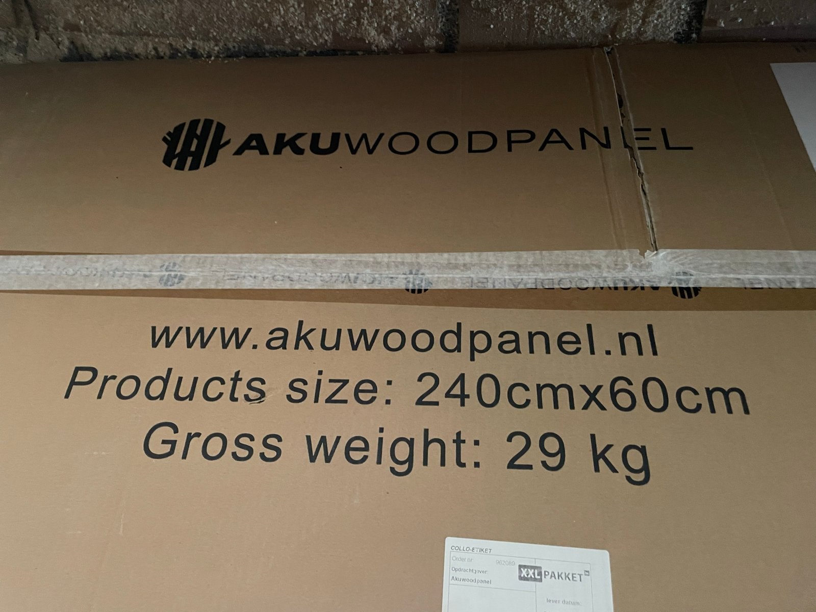 AKUWOODPANEL Natuurlijk Eiken Akupanel 240x60cm, Doe-het-zelf en Verbouw, Hout en Planken, Ophalen, Minder dan 25 mm, Eiken, Overige typen