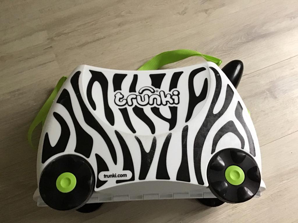 Trunki Zebra Koffer - Kinderkoffer om op te rijden, Ophalen of Verzenden, Gebruikt
