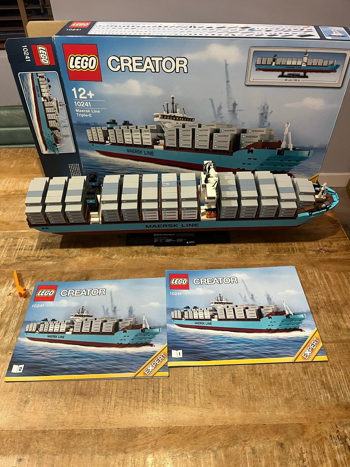 Lego Creator 10241 Maersk Line Triple-E (100% compleet), Kinderen en Baby's, Speelgoed | Duplo en Lego, Gebruikt, Overige thema's