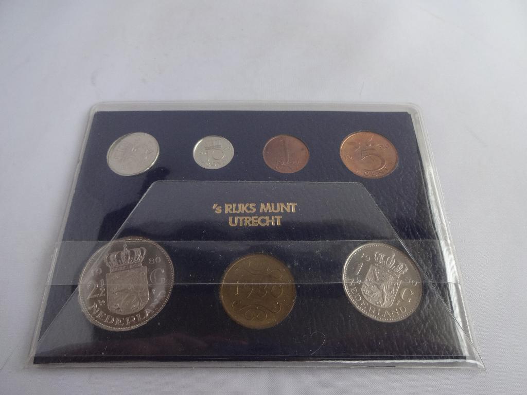 FDC Muntset Nederland 1980, Ophalen of Verzenden, Koningin Juliana, Overige waardes, Setje