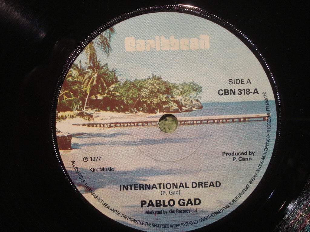 Pablo Gad 7" Vinyl Single: ‘International dread’ (UK), Ophalen of Verzenden, Gebruikt, 7 inch, Reggae en Ska