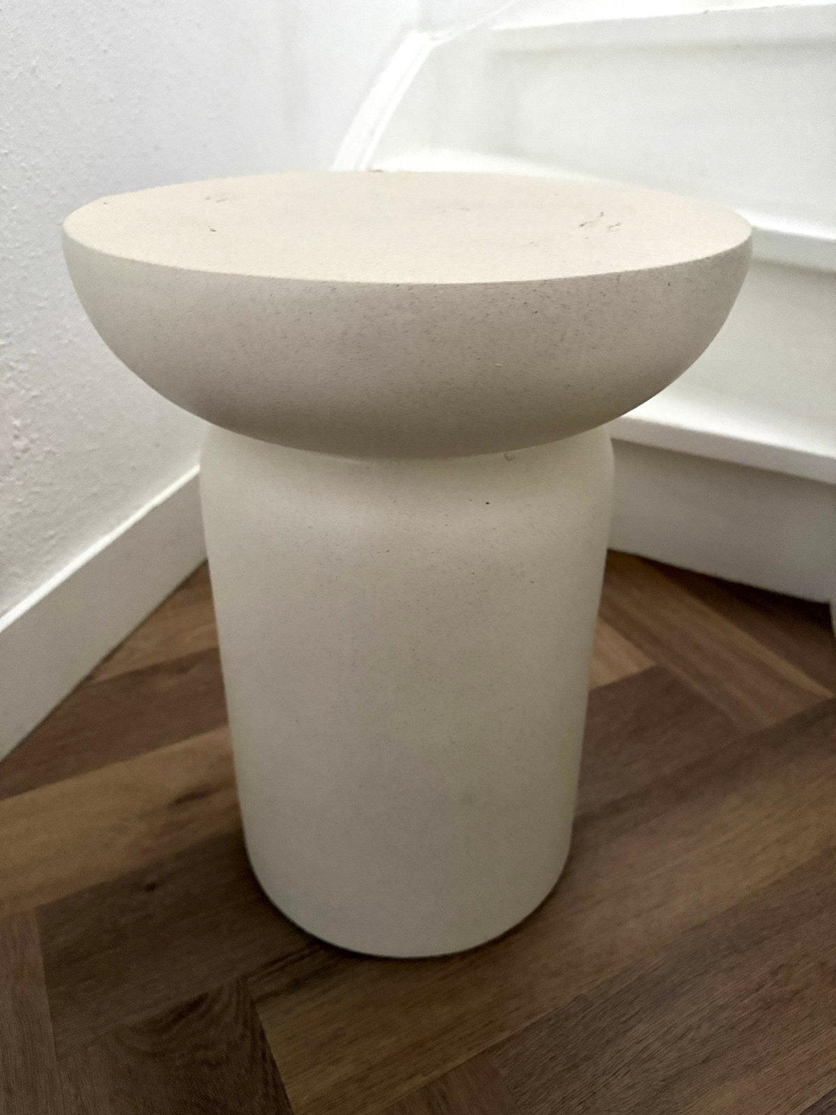 Offwhite Japandi side table bijzettafel plantensteun, Ophalen, Gebruikt, Overige materialen