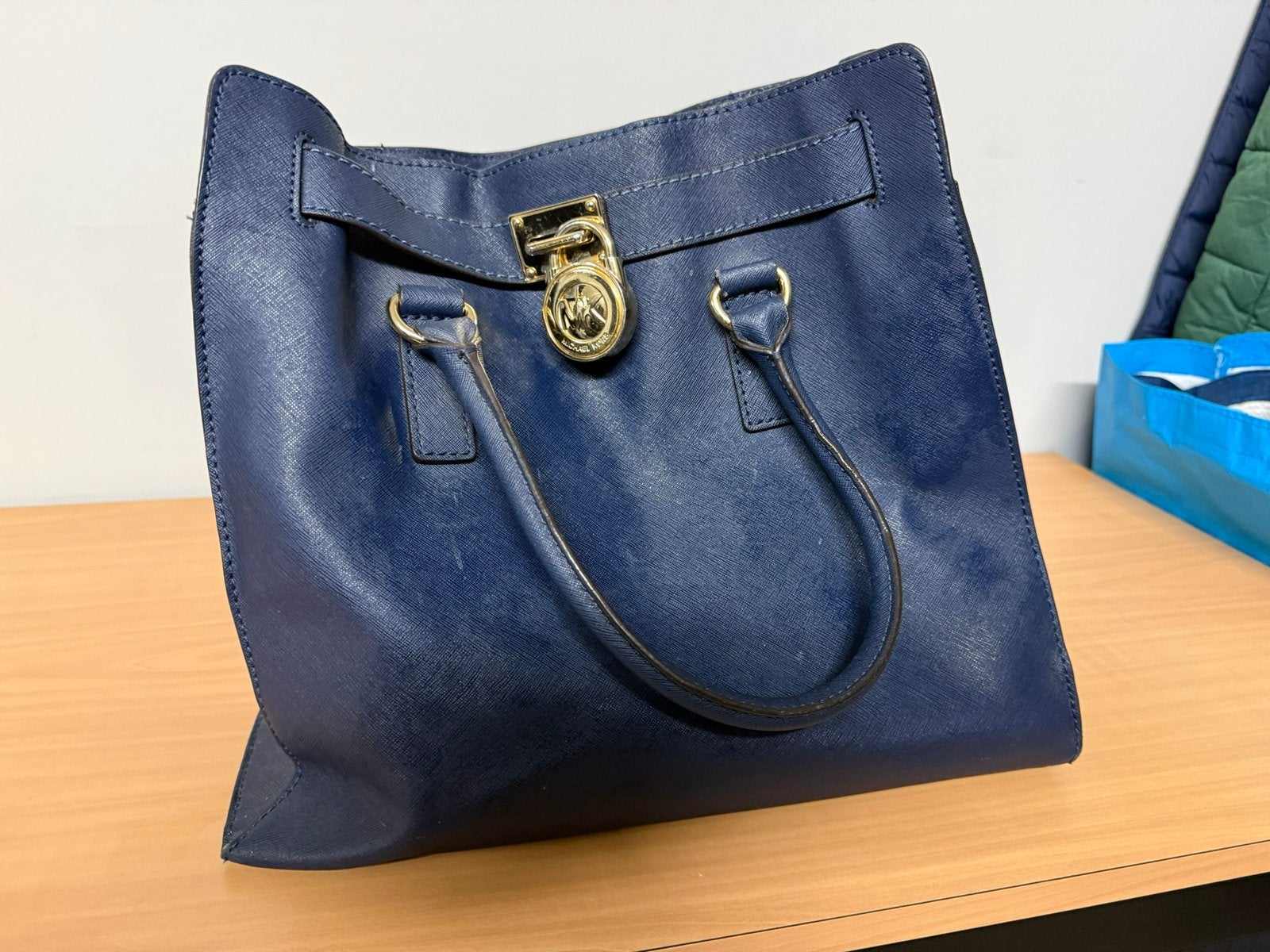 Michael Kors tas, Ophalen of Verzenden, Gebruikt, Blauw, Overige typen