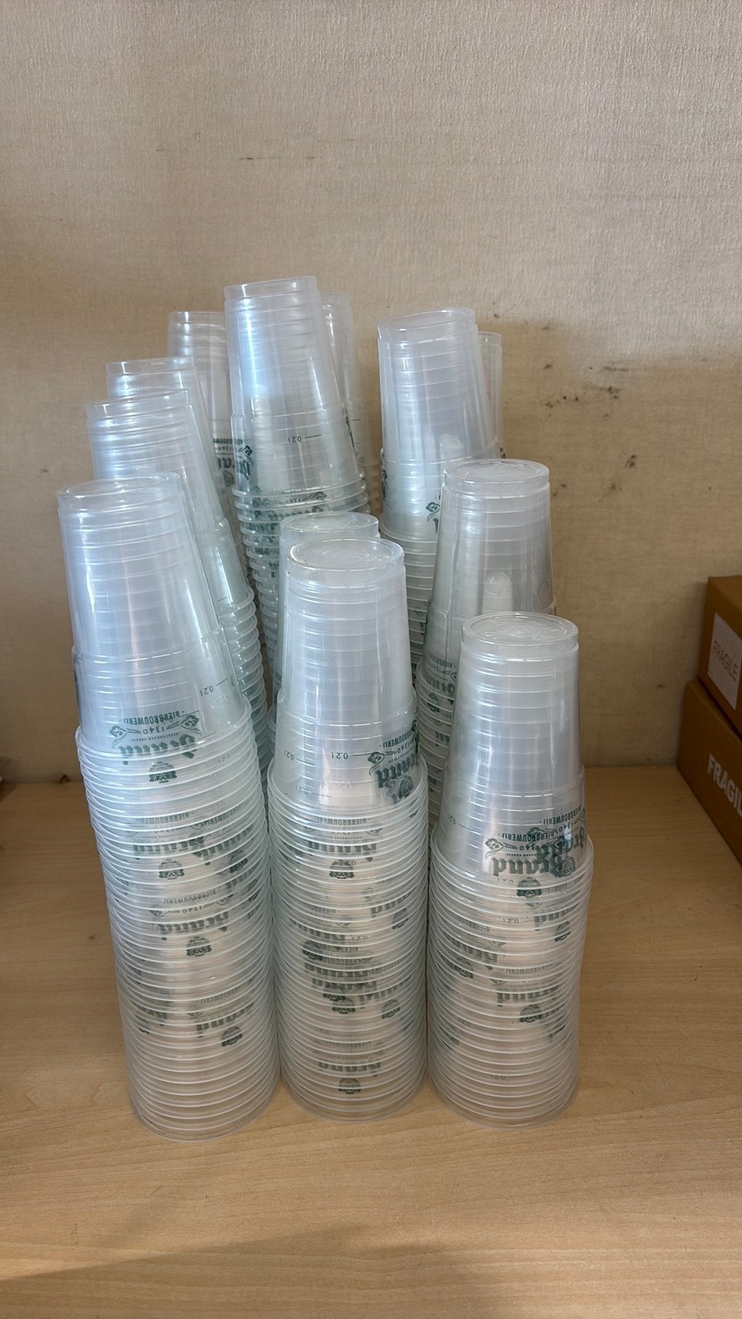 Wegwerp Brand bier bekers, Ophalen of Verzenden, Nieuw