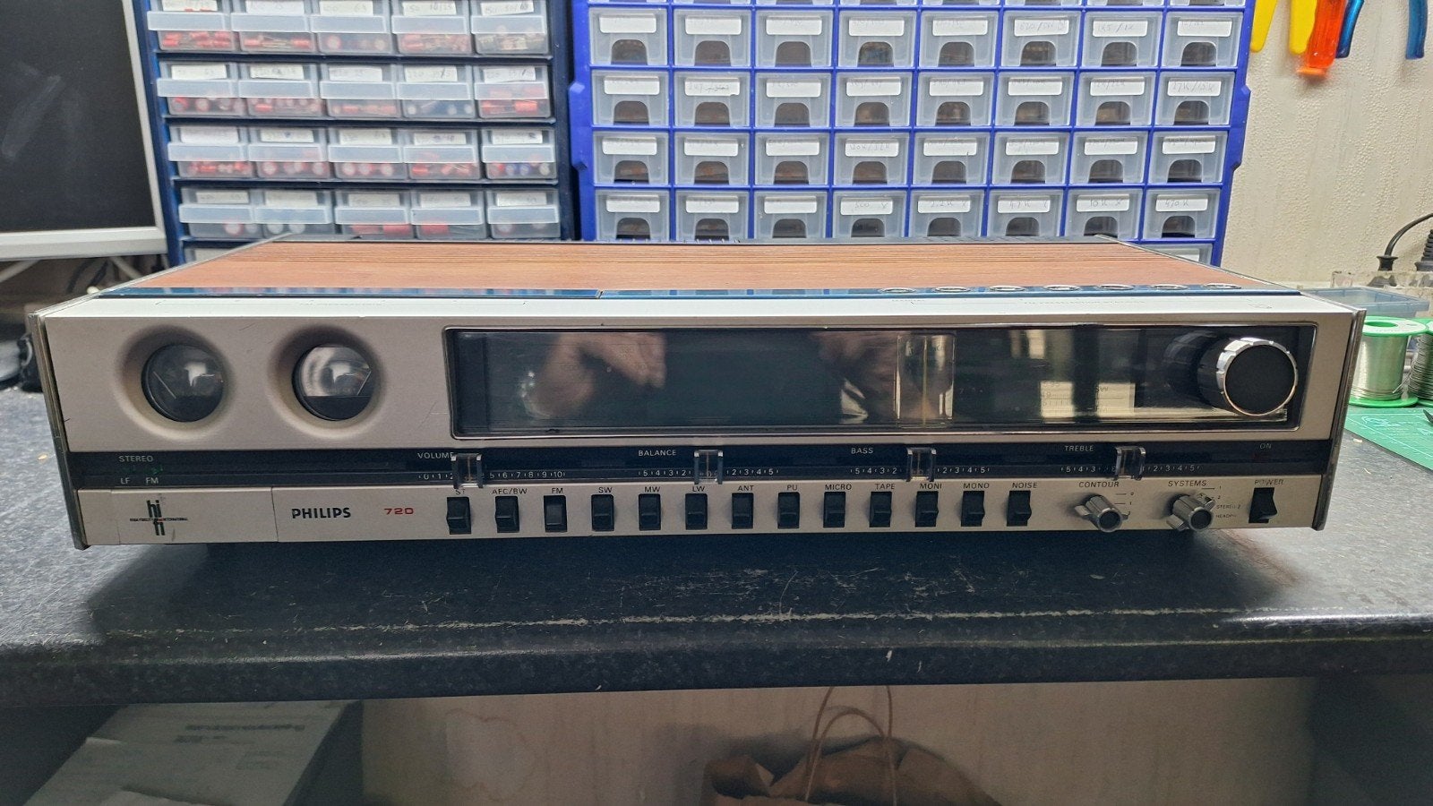 Philips receiver 22RH720/led Gereviseerd., Overige merken, Ophalen of Verzenden, Zo goed als nieuw, Minder dan 60 watt