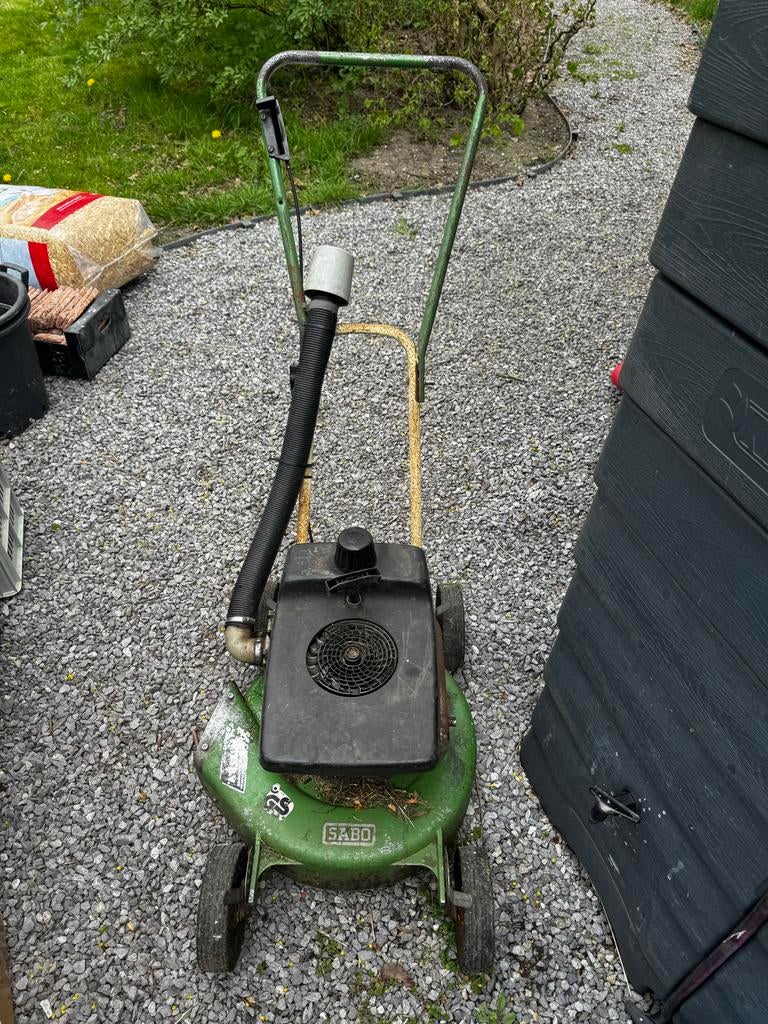 Motor Grasmaaier Sabo 2takt  benzine, Ophalen, Gebruikt