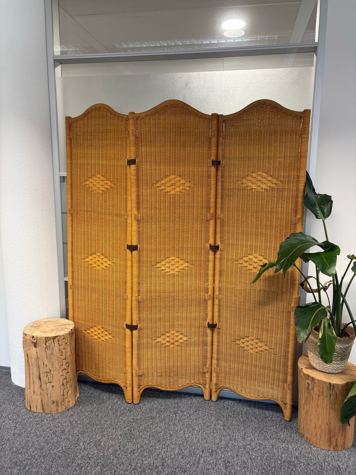 Rotan kamerscherm - 180x140 cm, Huis en Inrichting, Woonaccessoires | Kamerschermen, Ophalen, Gebruikt