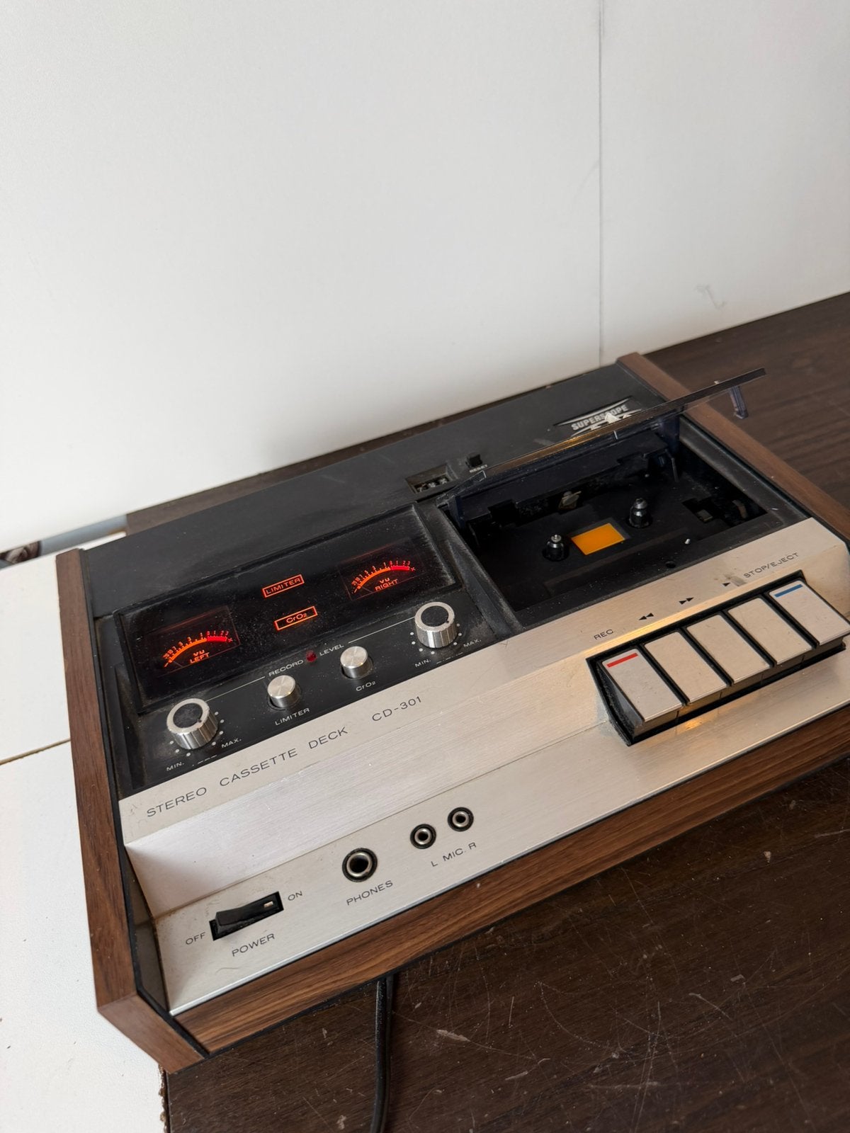 Vintage Superscope CD-301 Cassettedeck - Werkend!, Audio, Tv en Foto, Cassettedecks, Ophalen of Verzenden, Overige merken