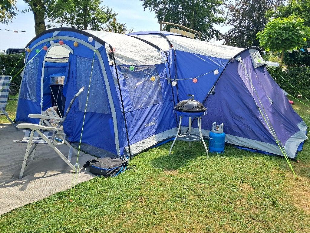 Superruime tent voor gezin Skandika Nimbus 12, Ophalen, Zo goed als nieuw, Meer dan 6