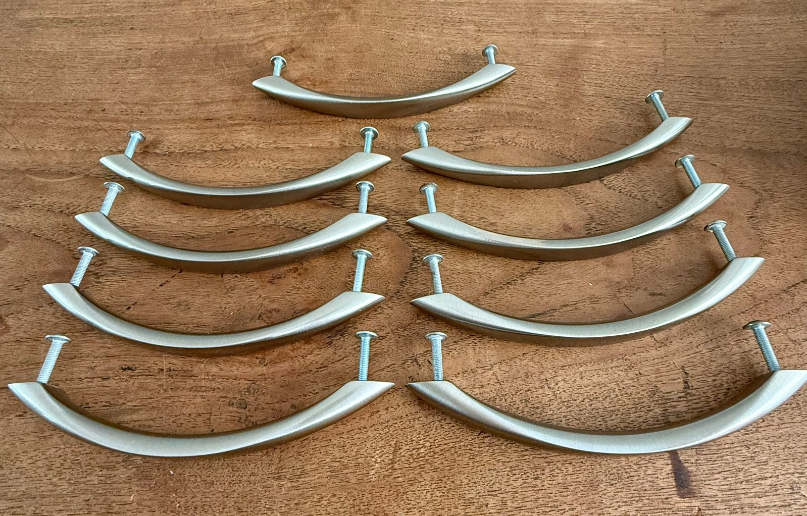 10 RVS handgrepen - 15,2 cm lang - als nieuw, Ophalen of Verzenden, Zo goed als nieuw, Rvs, Overige typen