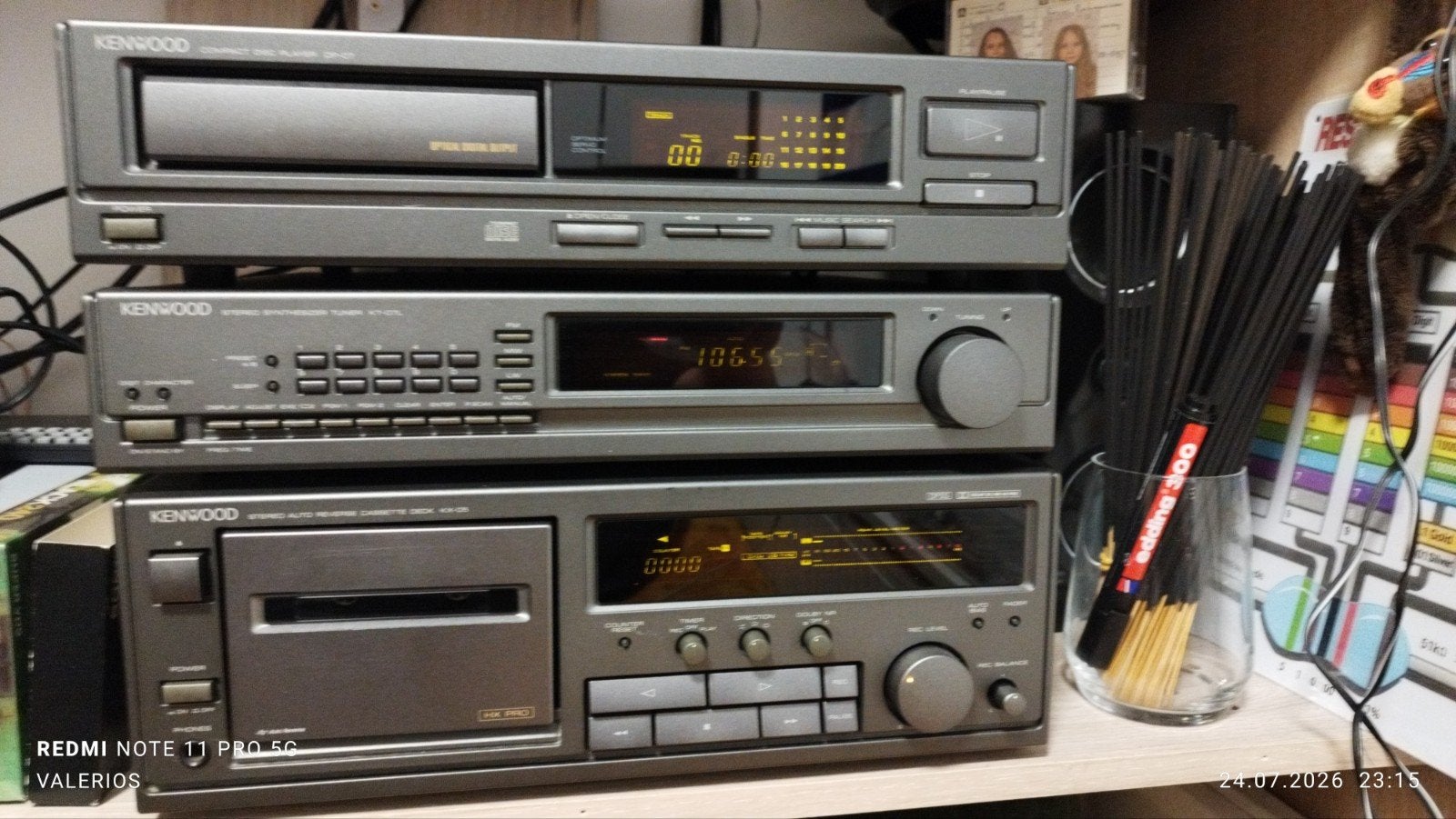 Kenwood Hifi Set: CD-speler, Tuner, Cassettedeck, Overige merken, Gebruikt, Tuner of Radio, Losse componenten