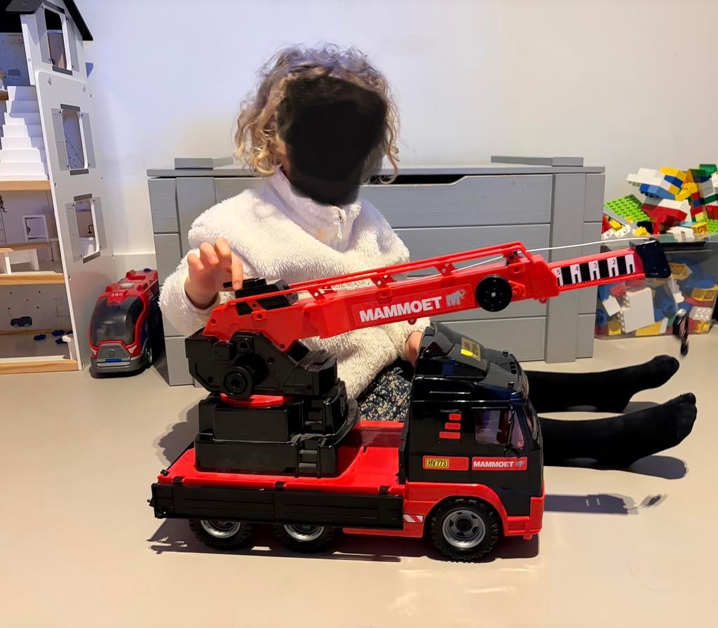 Grote Mammoet Kraanwagen Speelgoedtruck, Ophalen, Zo goed als nieuw