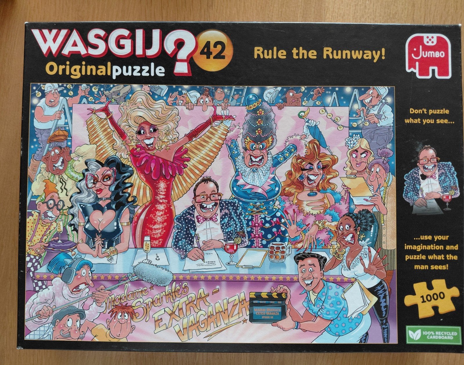 WASGIJ puzzels: mystery nr2, destiny nr7+19, original nr42, Ophalen, 500 t/m 1500 stukjes, Zo goed als nieuw
