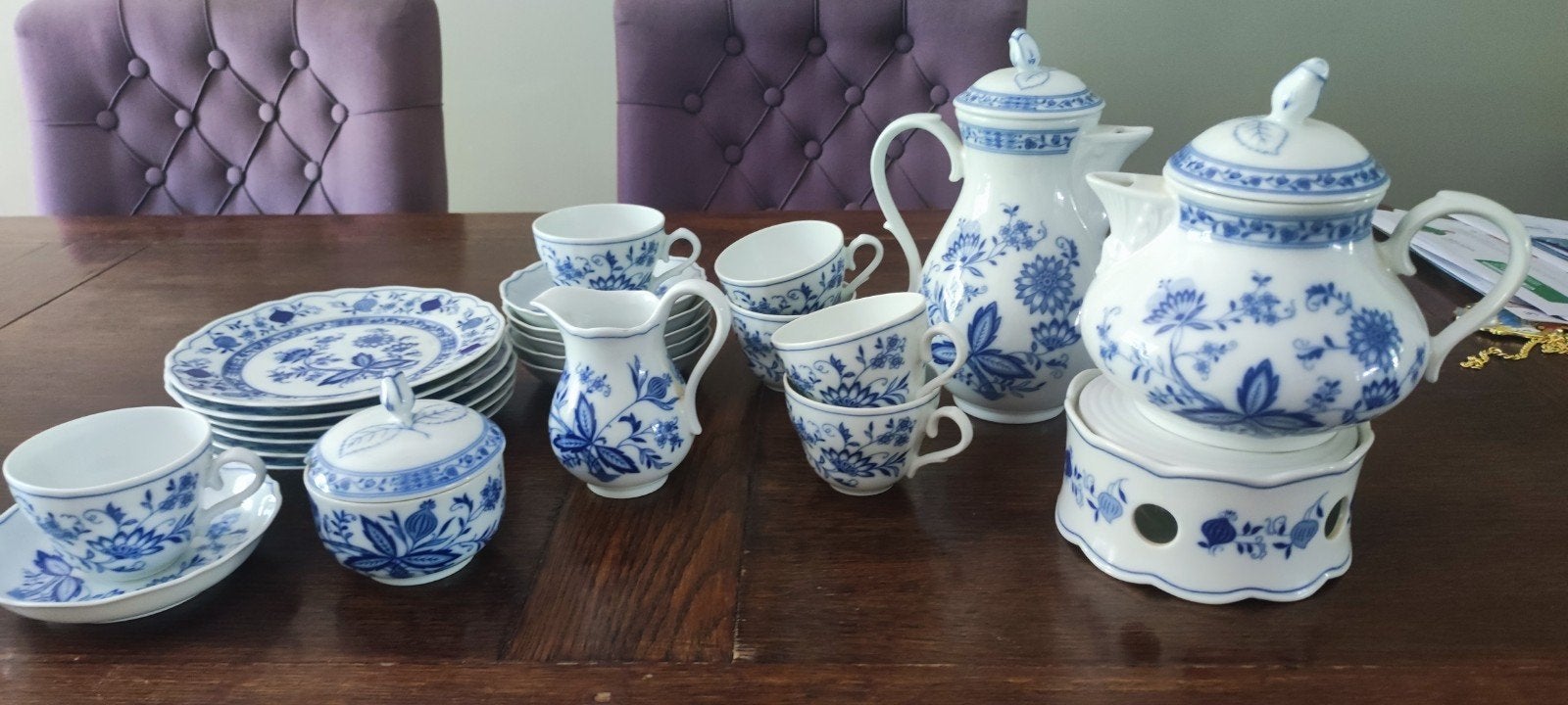 Prachtig Fürstenberg Bavaria Zwiebelmuster koffieservies, Ophalen of Verzenden