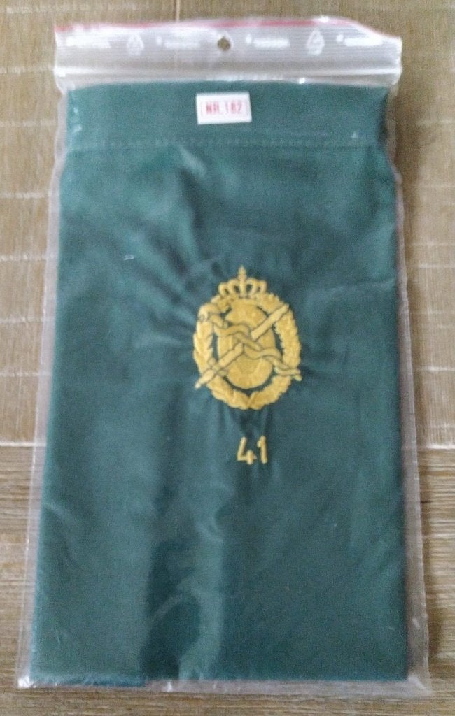Onderdeel sjaal Geneeskundige dienst 41e compagnie, Verzamelen, Ophalen of Verzenden, Landmacht, Nederland, Embleem of Badge