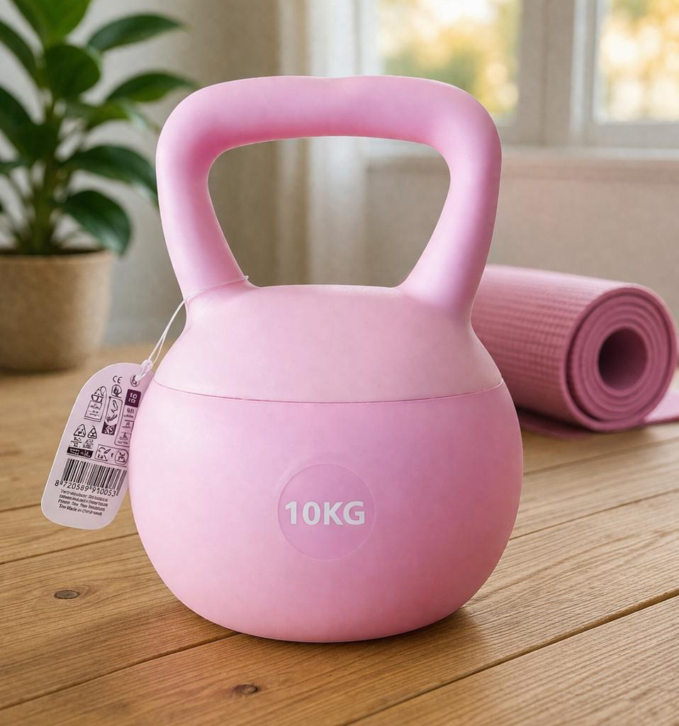 Kettlebel roze 10 kg nieuw - meerdere beschikbaar, Benen, Nieuw, Ophalen of Verzenden, Kettlebell