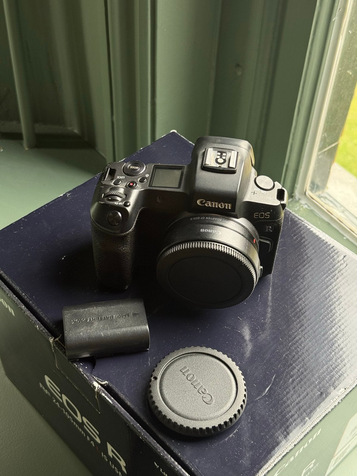 Canon EOS R body + RF to EF adapter, Audio, Tv en Foto, Fotocamera's Digitaal, Ophalen, Gebruikt, Canon, Beeldstabilisatie