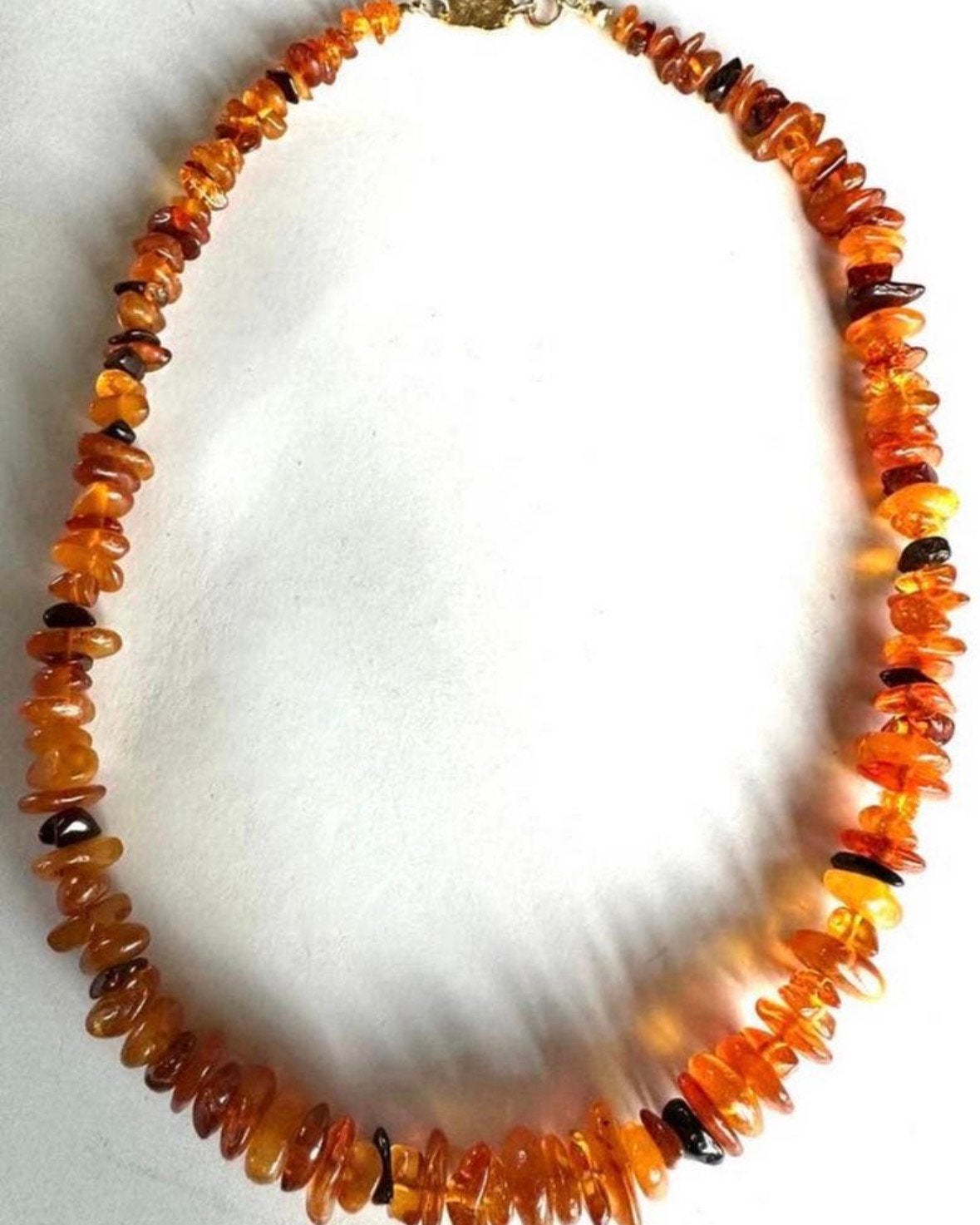 Vintage Baltisch amber ketting, Verzenden, Overige materialen, Ketting, Met edelsteen