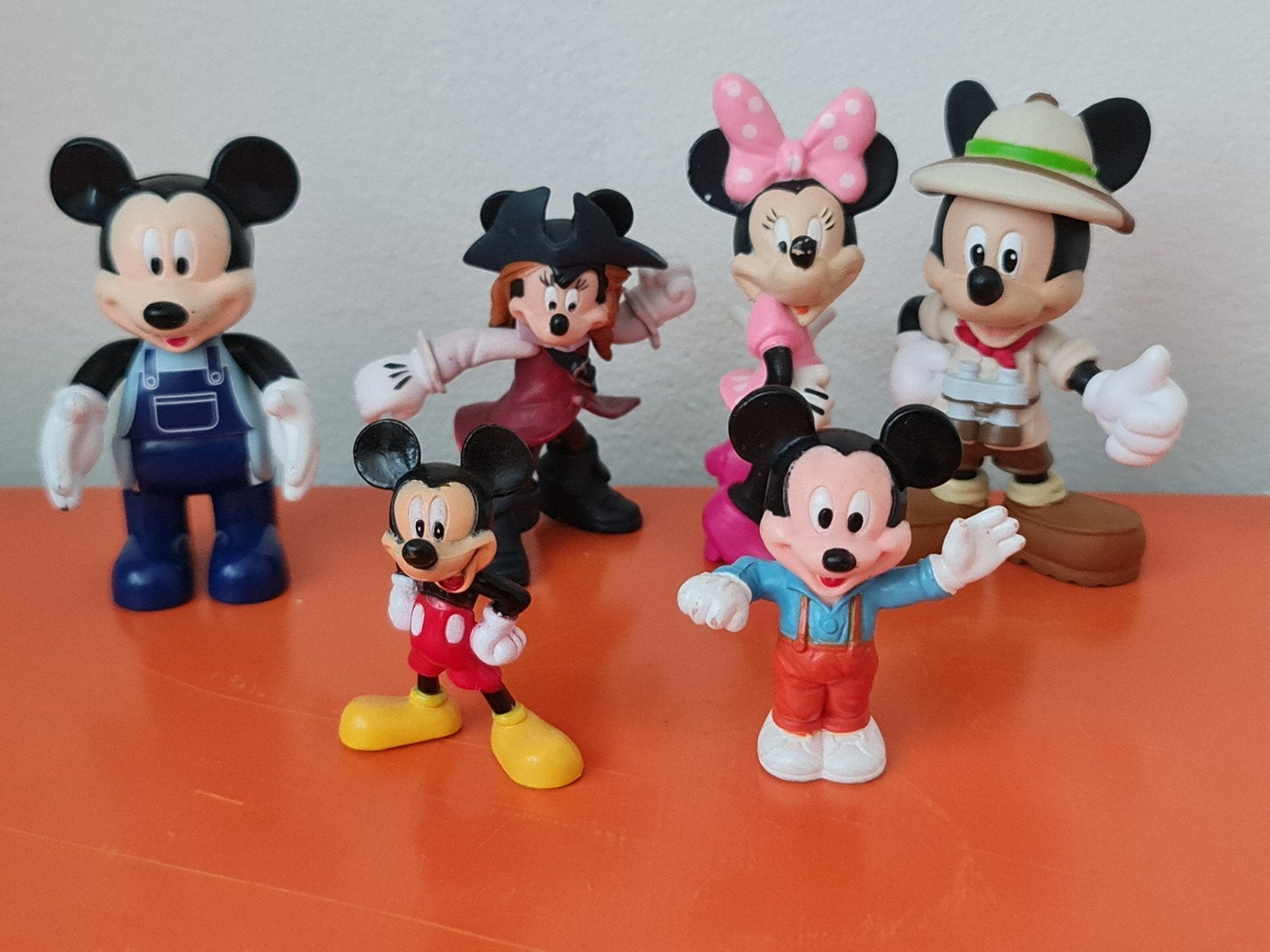 Mickey Mouse Figuren, Ophalen of Verzenden, Mickey Mouse, Gebruikt, Beeldje of Figuurtje