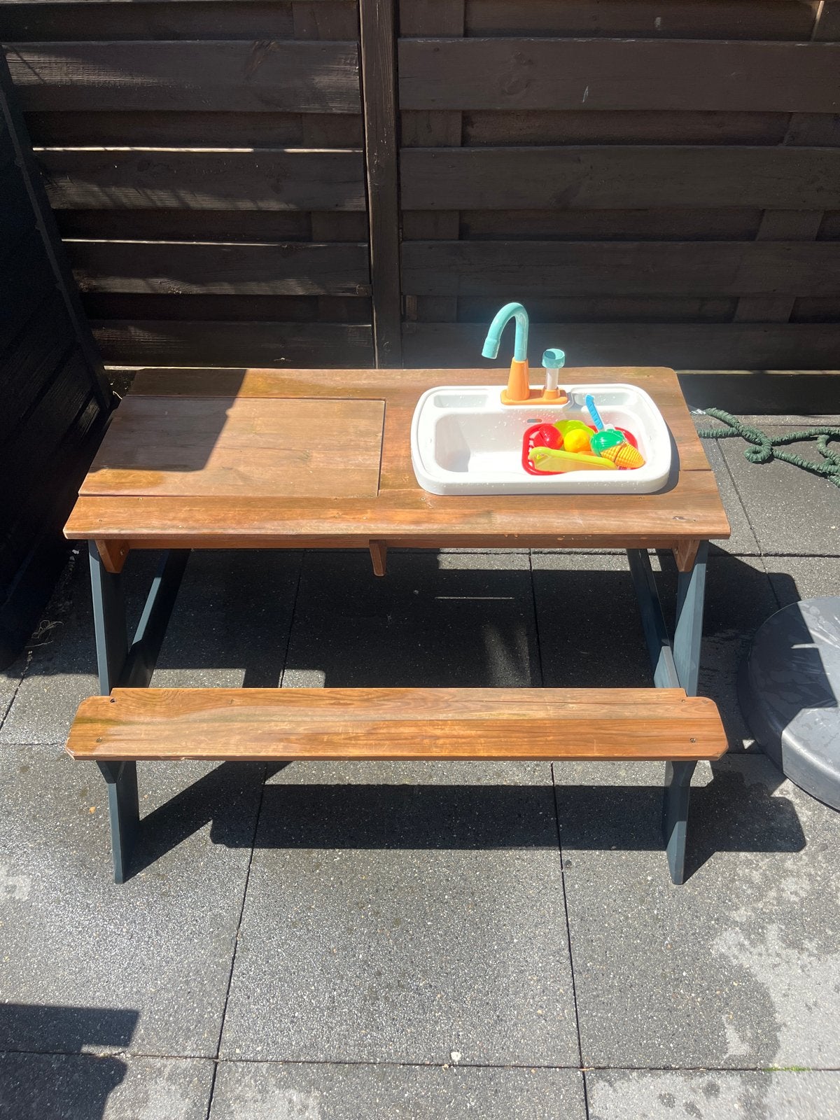 GRATIS OPHALEN Picknicktafel zand/water, Ophalen, Gebruikt