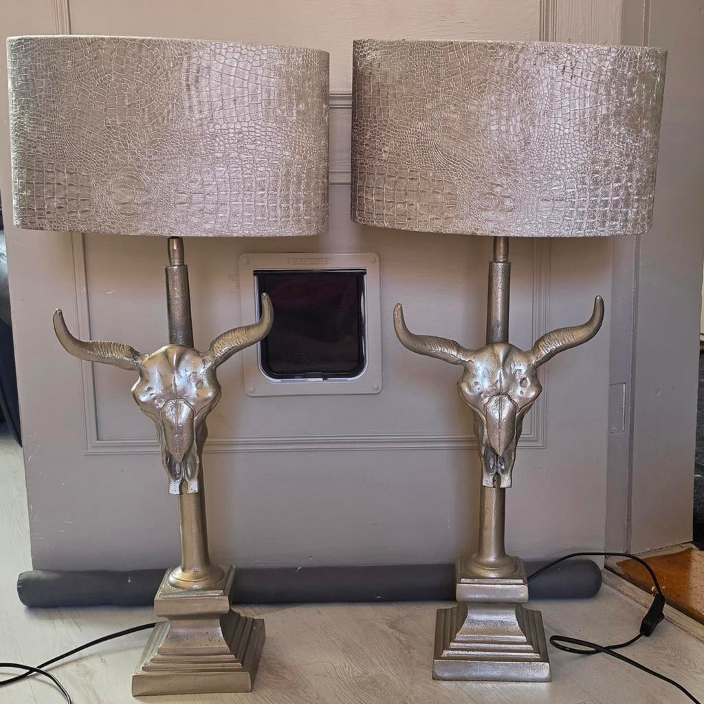 Originele Calmore Skull Lampen - Niet Meer Verkrijgbaar, Ophalen of Verzenden, Zo goed als nieuw, Modern, Uniek, Exclusief